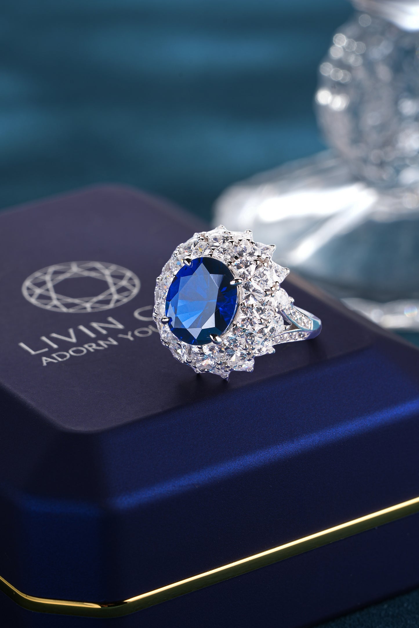 LiVin Gems Halo Ring