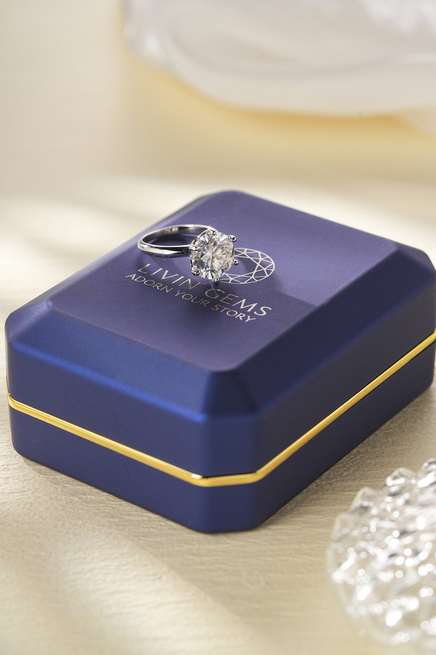 LiVin Gems Solitaire Ring