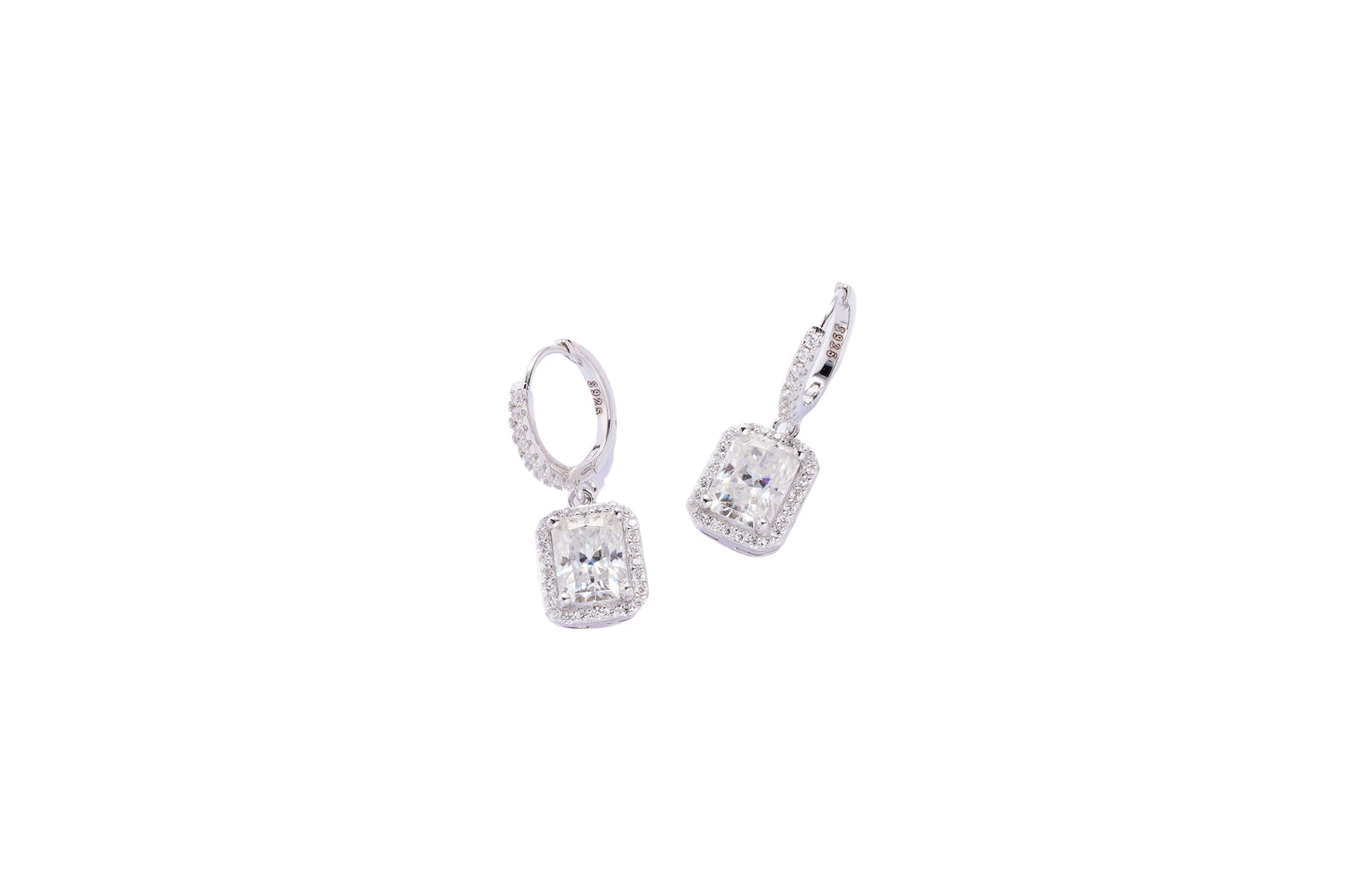 LiVin Gems Halo Drop Earrings