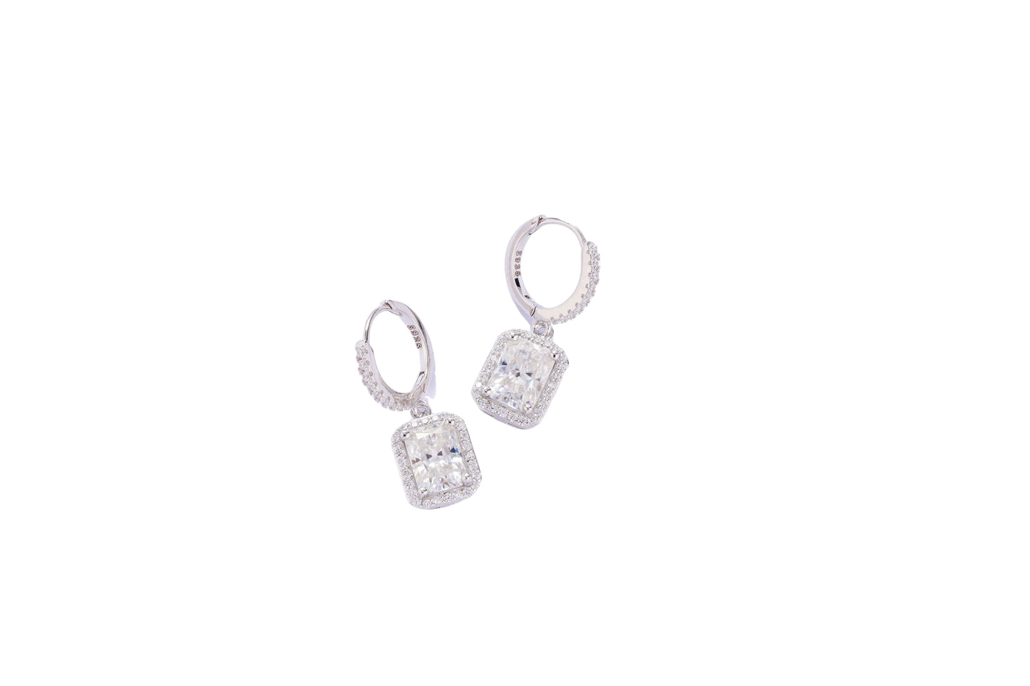 LiVin Gems Halo Drop Earrings